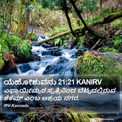 ಯೆಹೋಶುವನು 21:21 KANIRV Bible Verse Image