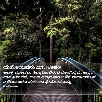 ಯೆಹೋಶುವನು 22:13 KANIRV Bible Verse Image