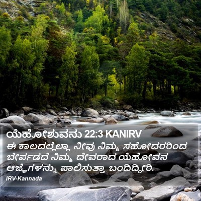 ಯೆಹೋಶುವನು 22:3 KANIRV Bible Verse Image