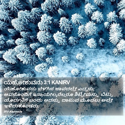 ಯೆಹೋಶುವನು 3:1 KANIRV Bible Verse Image