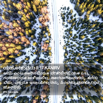 ಯೆಹೋಶುವನು 8:17 KANIRV Bible Verse Image