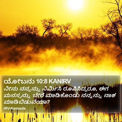 ಯೋಬನು 10:8 KANIRV Bible Verse Image