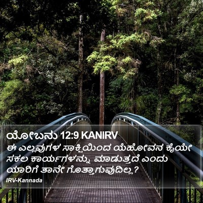 ಯೋಬನು 12:9 KANIRV Bible Verse Image