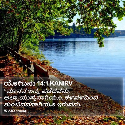 ಯೋಬನು 14:1 KANIRV Bible Verse Image