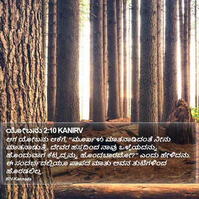 ಯೋಬನು 2:10 KANIRV Bible Verse Image