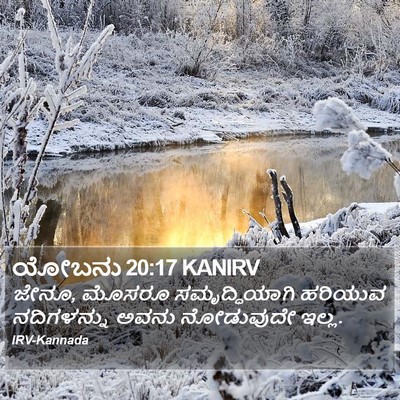 ಯೋಬನು 20:17 KANIRV Bible Verse Image