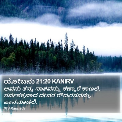 ಯೋಬನು 21:20 KANIRV Bible Verse Image