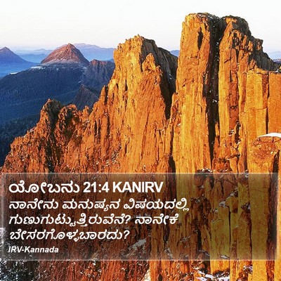 ಯೋಬನು 21:4 KANIRV Bible Verse Image