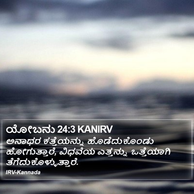 ಯೋಬನು 24:3 KANIRV Bible Verse Image