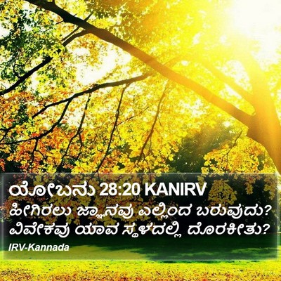 ಯೋಬನು 28:20 KANIRV Bible Verse Image