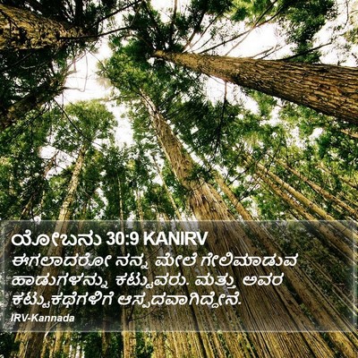ಯೋಬನು 30:9 KANIRV Bible Verse Image
