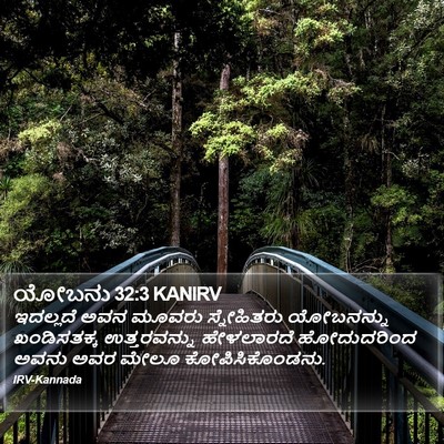 ಯೋಬನು 32:3 KANIRV Bible Verse Image