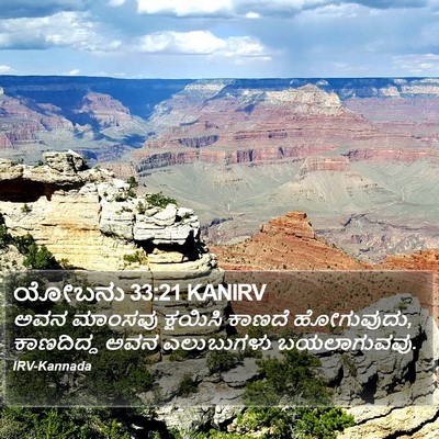 ಯೋಬನು 33:21 KANIRV Bible Verse Image