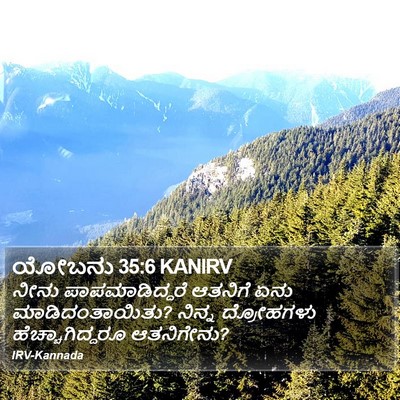 ಯೋಬನು 35:6 KANIRV Bible Verse Image