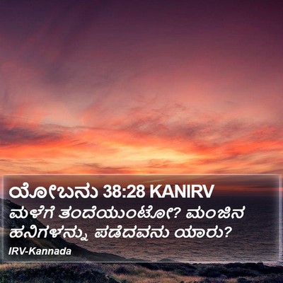 ಯೋಬನು 38:28 KANIRV Bible Verse Image