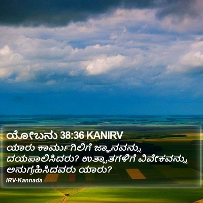 ಯೋಬನು 38:36 KANIRV Bible Verse Image