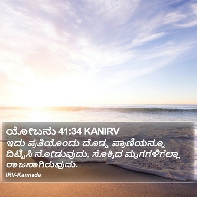 ಯೋಬನು 41:34 KANIRV Bible Verse Image