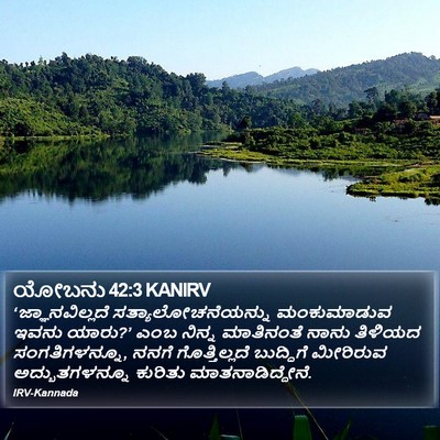 ಯೋಬನು 42:3 KANIRV Bible Verse Image