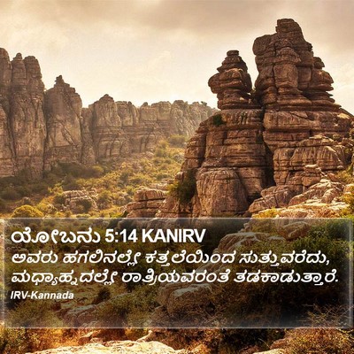 ಯೋಬನು 5:14 KANIRV Bible Verse Image