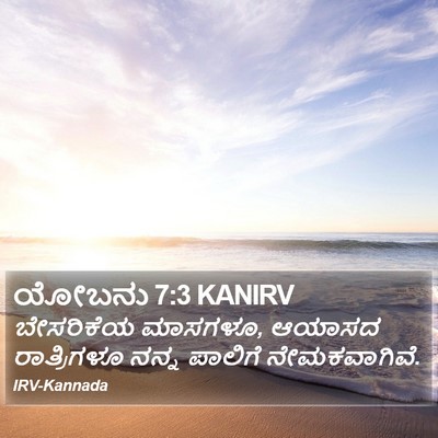 ಯೋಬನು 7:3 KANIRV Bible Verse Image
