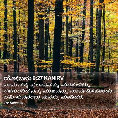 ಯೋಬನು 9:27 KANIRV Bible Verse Image