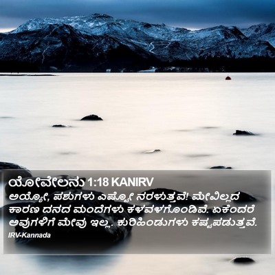 ಯೋವೇಲನು 1:18 KANIRV Bible Verse Image
