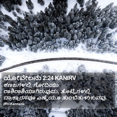 ಯೋವೇಲನು 2:24 KANIRV Bible Verse Image