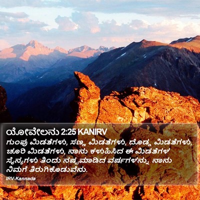 ಯೋವೇಲನು 2:25 KANIRV Bible Verse Image