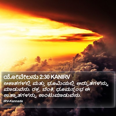 ಯೋವೇಲನು 2:30 KANIRV Bible Verse Image