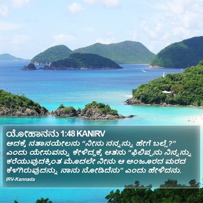 ಯೋಹಾನನು 1:48 KANIRV Bible Verse Image