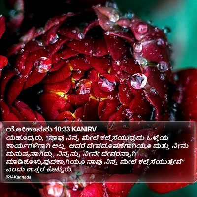 ಯೋಹಾನನು 10:33 KANIRV Bible Verse Image