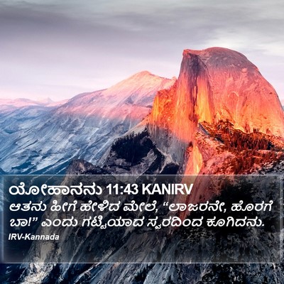 ಯೋಹಾನನು 11:43 KANIRV Bible Verse Image