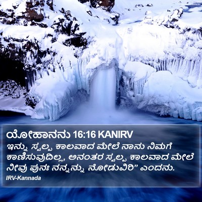 ಯೋಹಾನನು 16:16 KANIRV Bible Verse Image