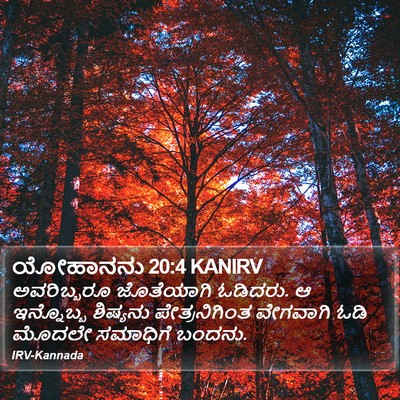 ಯೋಹಾನನು 20:4 KANIRV Bible Verse Image