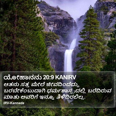 ಯೋಹಾನನು 20:9 KANIRV Bible Verse Image