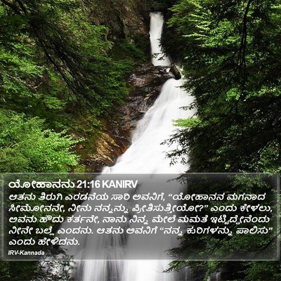 ಯೋಹಾನನು 21:16 KANIRV Bible Verse Image