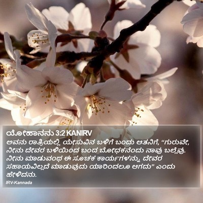 ಯೋಹಾನನು 3:2 KANIRV Bible Verse Image
