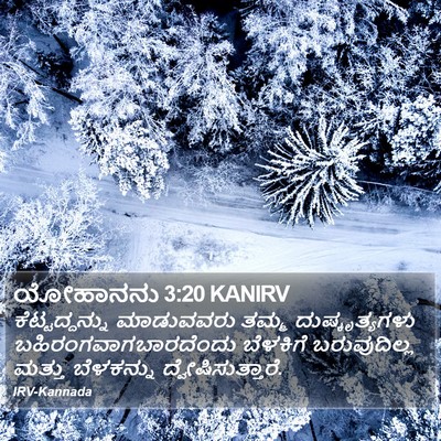 ಯೋಹಾನನು 3:20 KANIRV Bible Verse Image