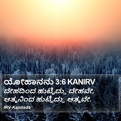 ಯೋಹಾನನು 3:6 KANIRV Bible Verse Image