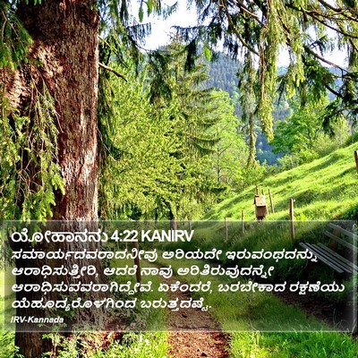 ಯೋಹಾನನು 4:22 KANIRV Bible Verse Image