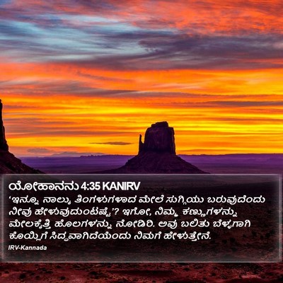ಯೋಹಾನನು 4:35 KANIRV Bible Verse Image