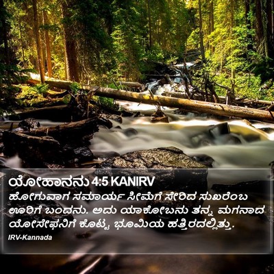 ಯೋಹಾನನು 4:5 KANIRV Bible Verse Image