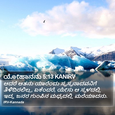 ಯೋಹಾನನು 5:13 KANIRV Bible Verse Image