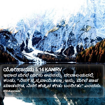 ಯೋಹಾನನು 5:14 KANIRV Bible Verse Image