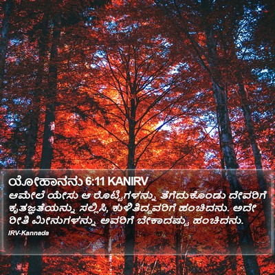 ಯೋಹಾನನು 6:11 KANIRV Bible Verse Image