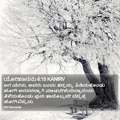 ಯೋಹಾನನು 6:15 KANIRV Bible Verse Image