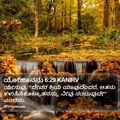 ಯೋಹಾನನು 6:29 KANIRV Bible Verse Image