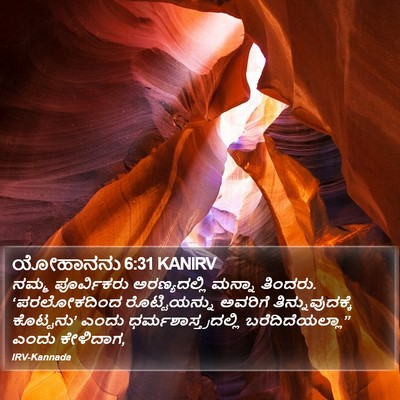 ಯೋಹಾನನು 6:31 KANIRV Bible Verse Image