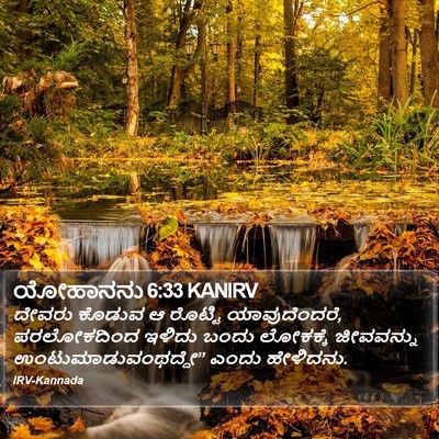 ಯೋಹಾನನು 6:33 KANIRV Bible Verse Image