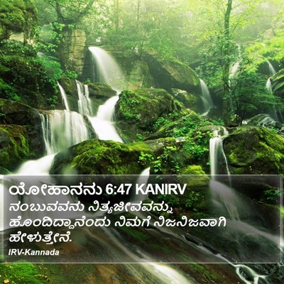 ಯೋಹಾನನು 6:47 KANIRV Bible Verse Image
